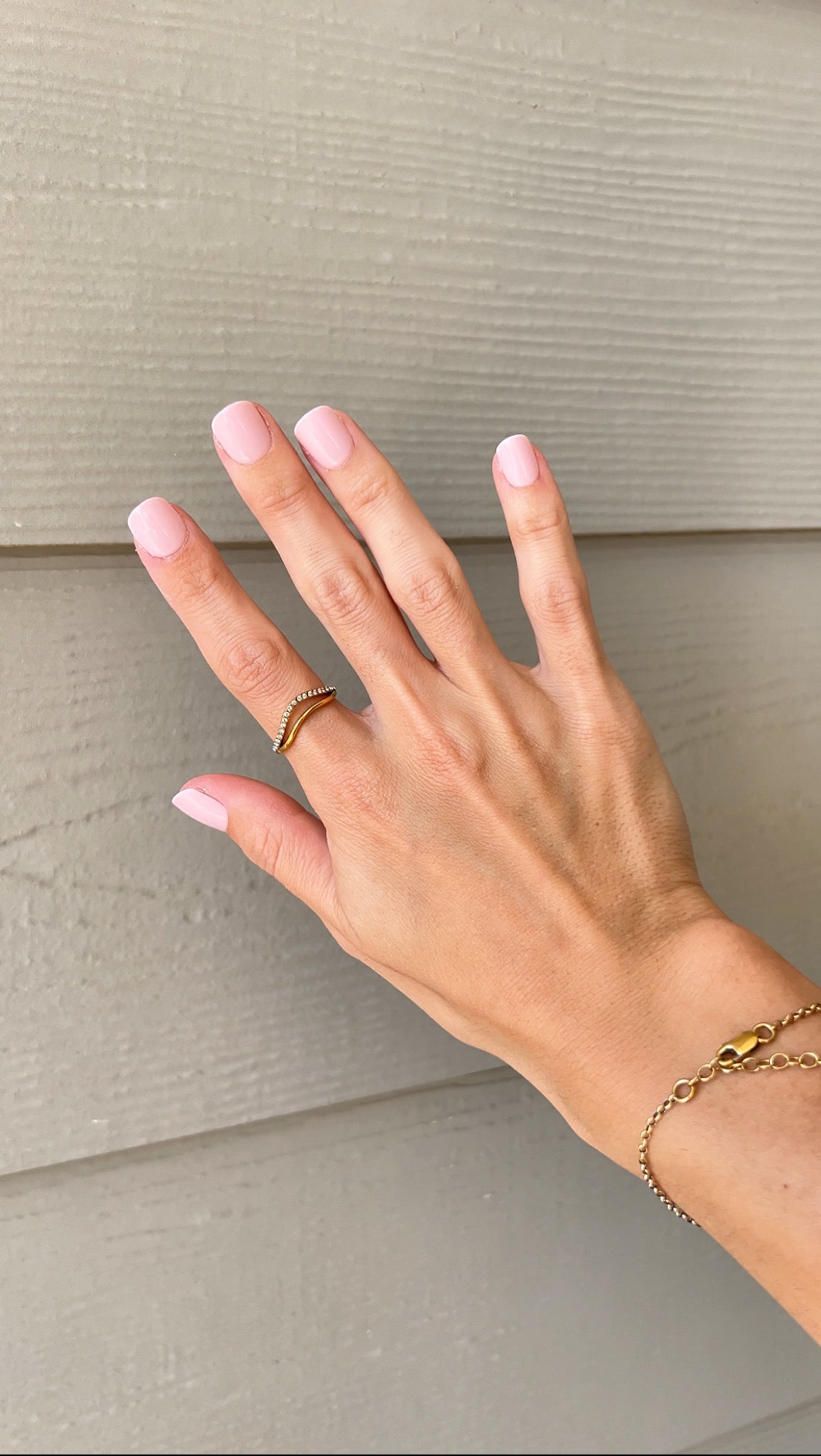 Orleans Layered V Rhinestone Ring