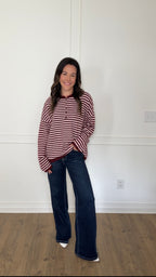 High Rise Wide Leg Jeans - Dark Wash