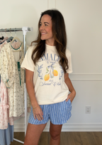 Amalfi Coast Vintage Tee - Ivory