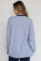 Morgan Oversized Long Sleeve Top - Mint