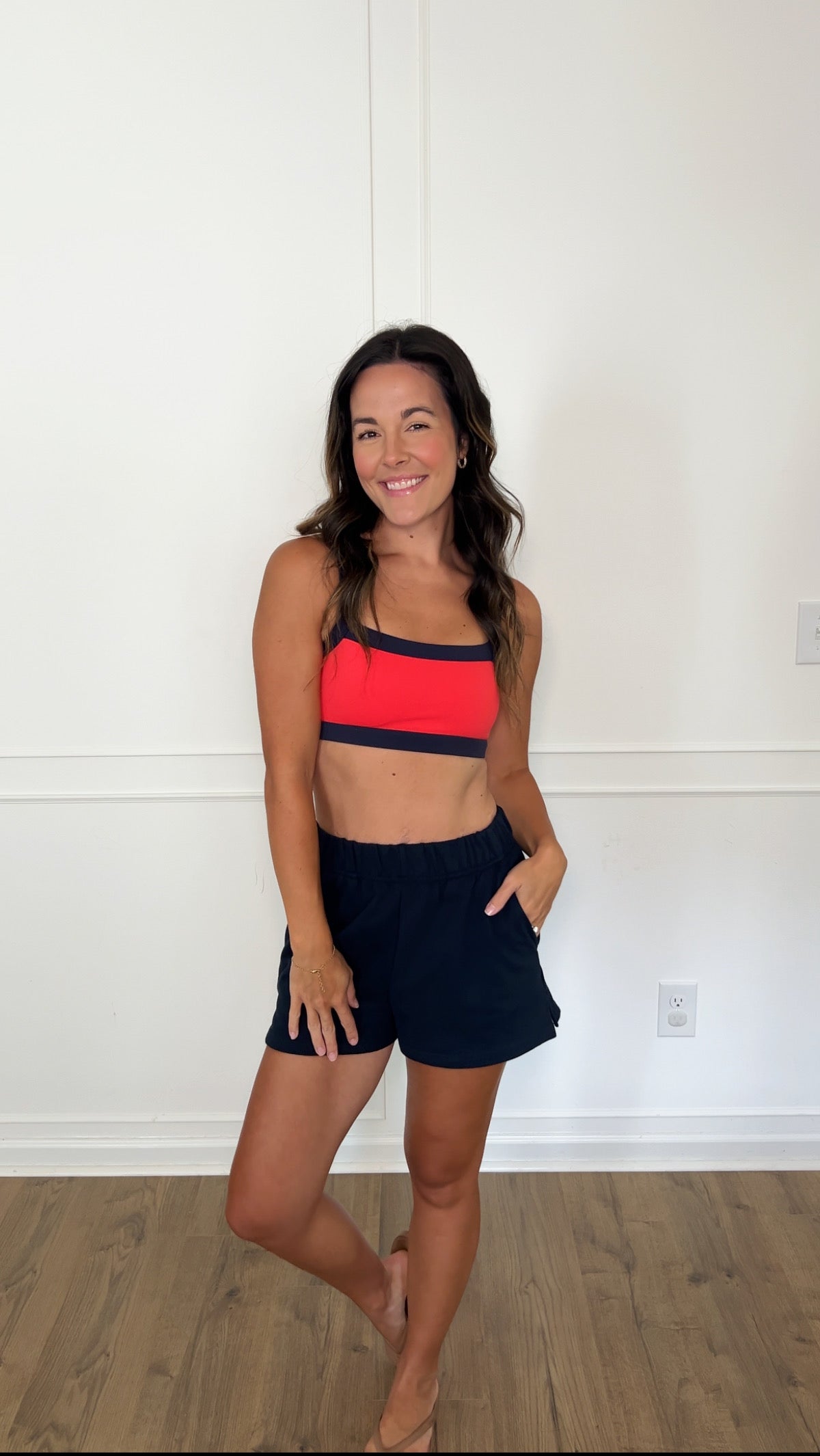 Serena Sweat Shorts - Navy