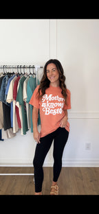 Mother Knows Best Tee - Terracotta