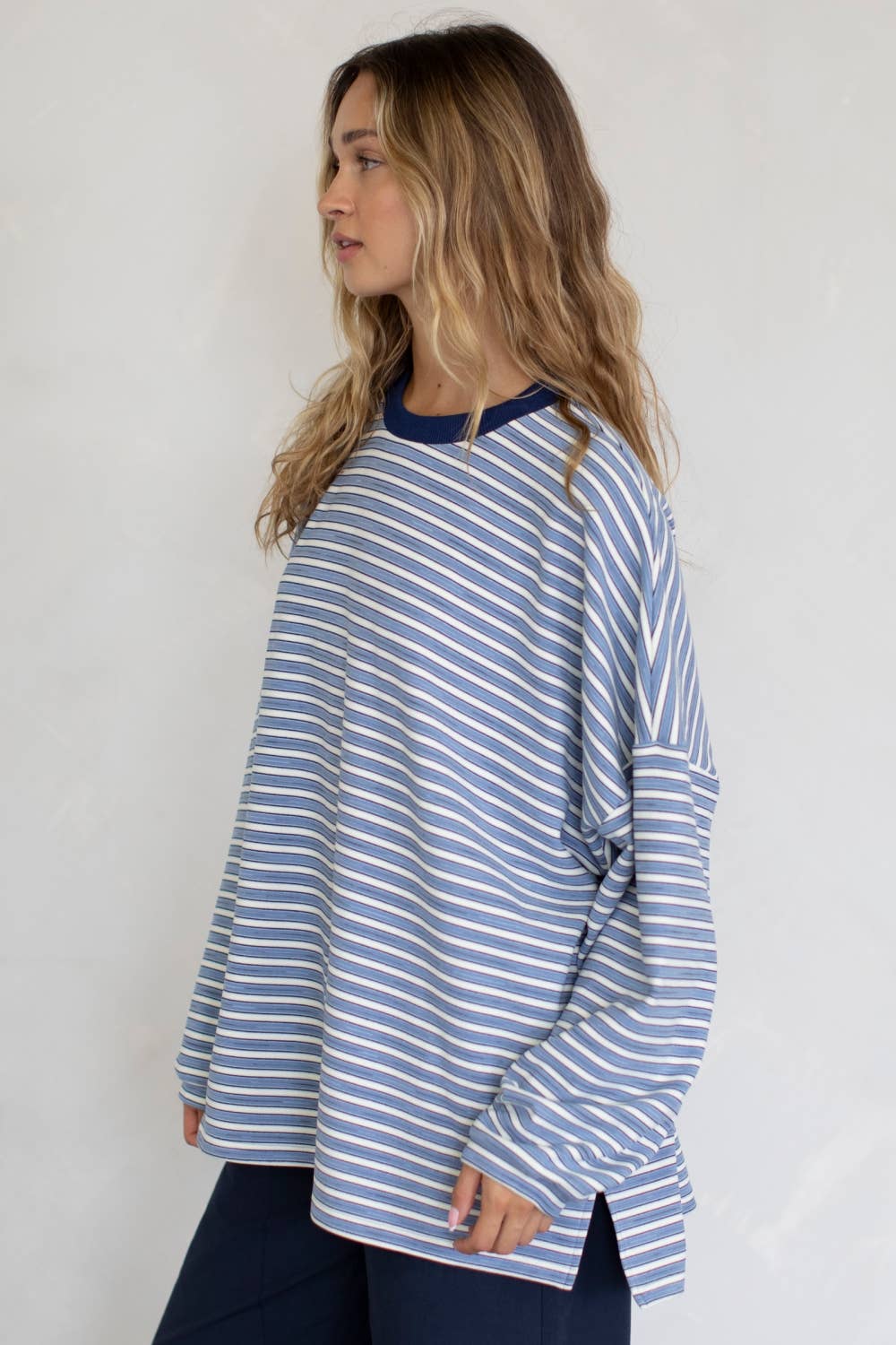 Morgan Oversized Long Sleeve Top - Mint