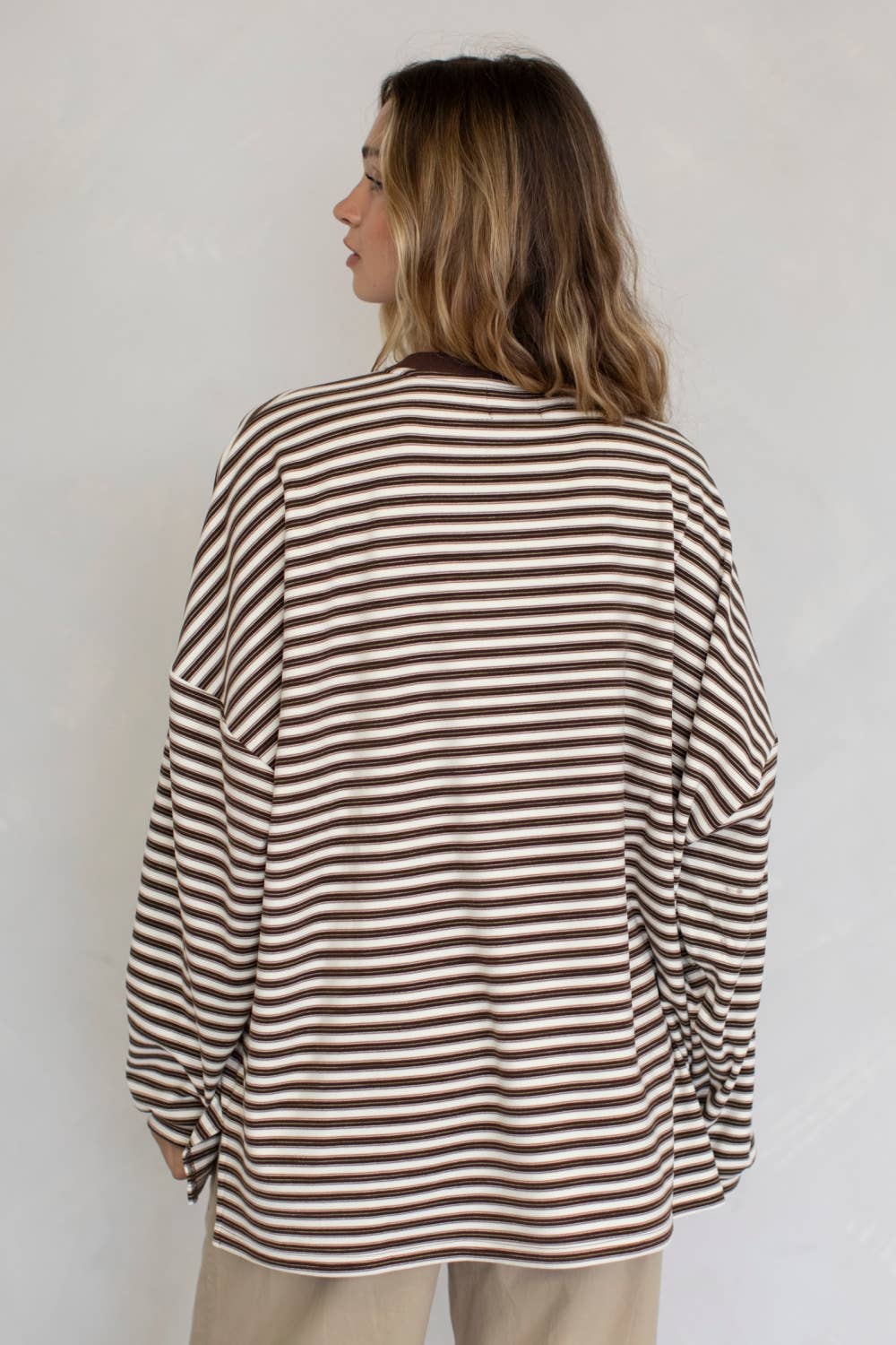 Morgan Oversized Long Sleeve Top - Mint