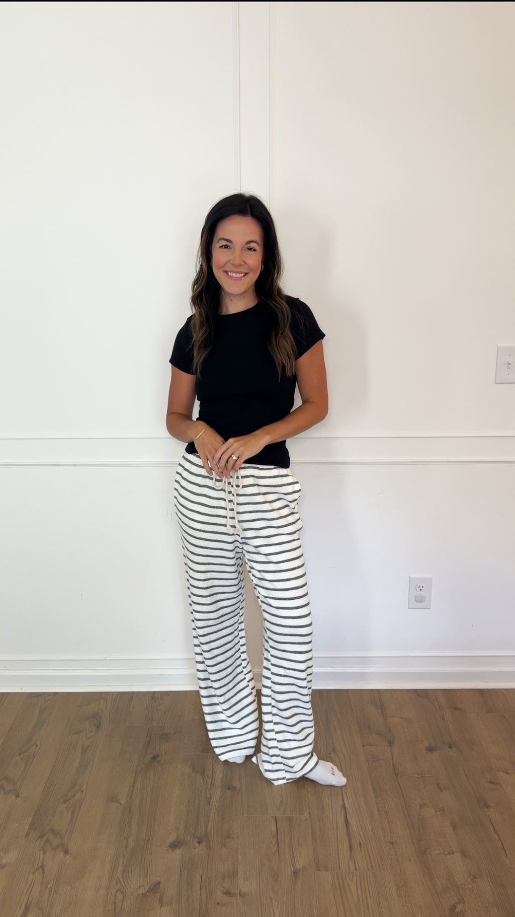 Mia Ribbed Top - Black