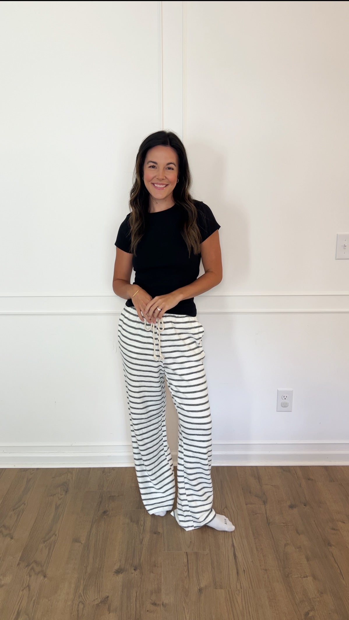 Mia Ribbed Top - Black