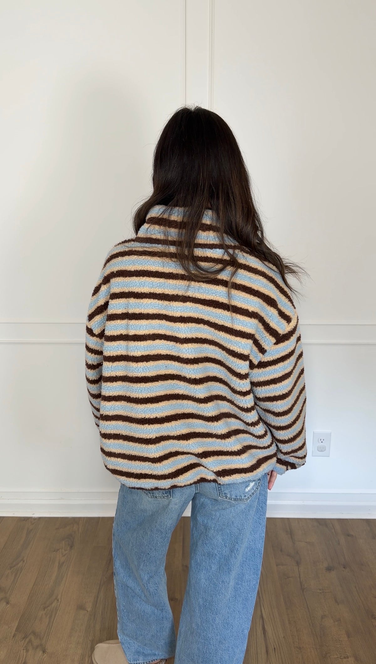 Spencer Striped Pullover - Blue/Brown