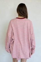 Morgan Oversized Long Sleeve Top - Mint