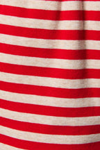 Delany Striped Shorts - Oatmeal & Red