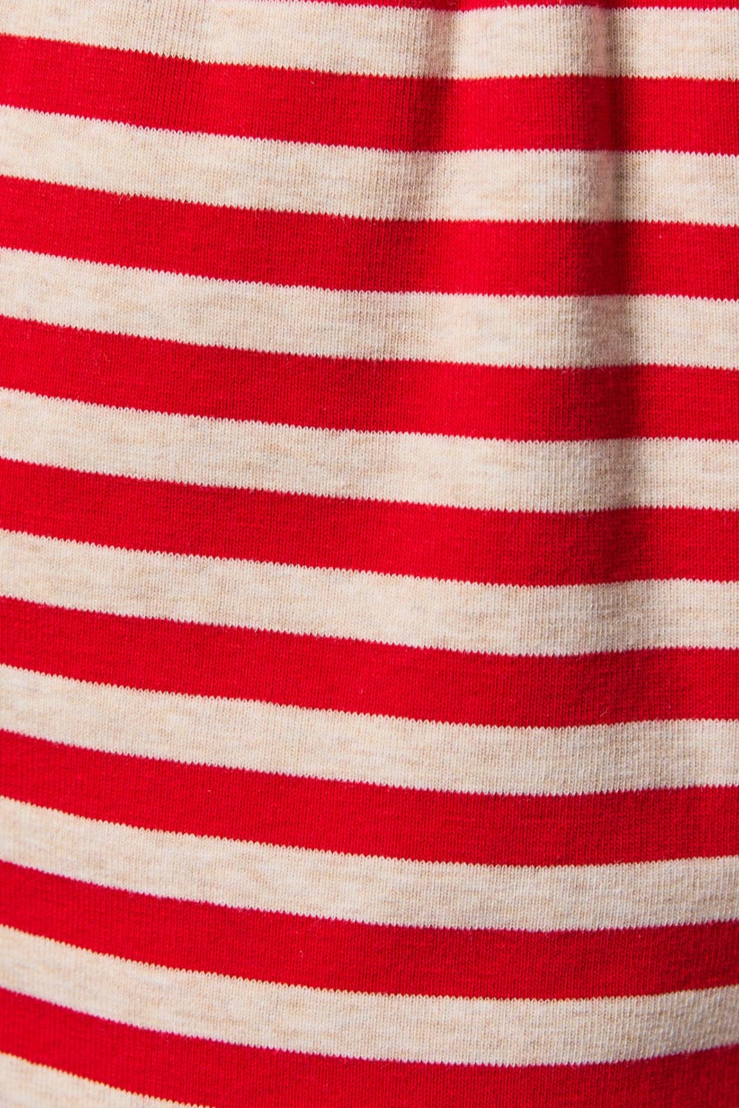 Delany Striped Shorts - Oatmeal & Red