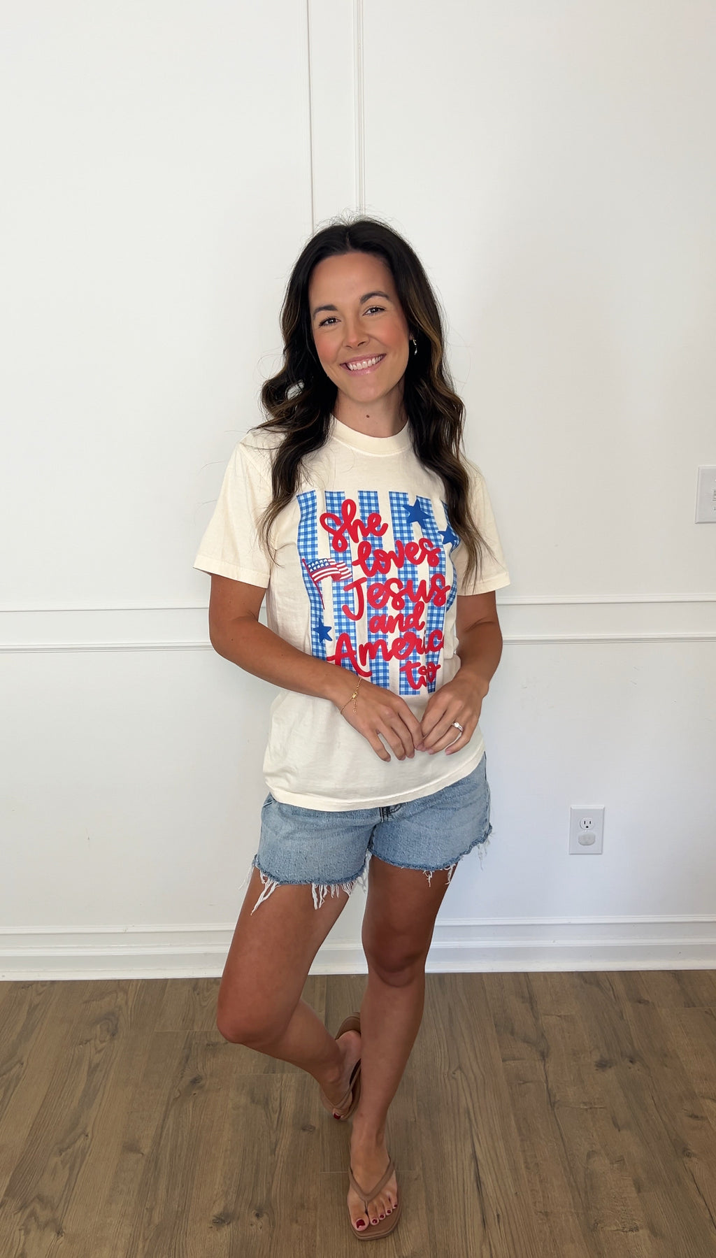 Loves Jesus & America Too Tee  