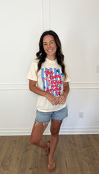 Loves Jesus & America Too Tee  