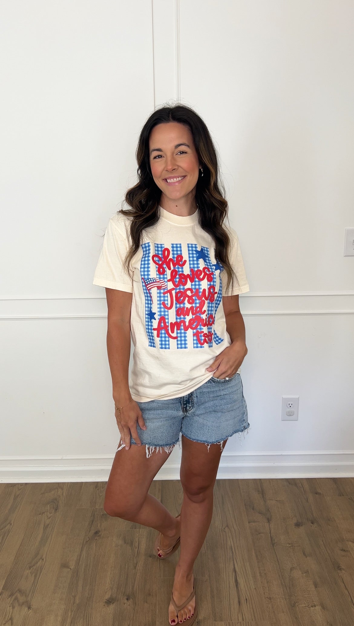 Loves Jesus & America Too Tee  
