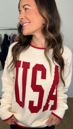 "USA" Knit Sweater