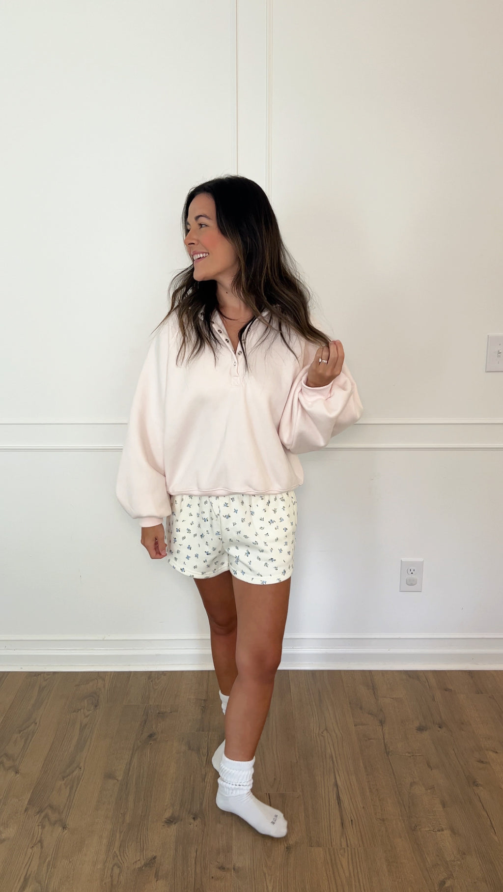 Alex Snap Pullover - Pink