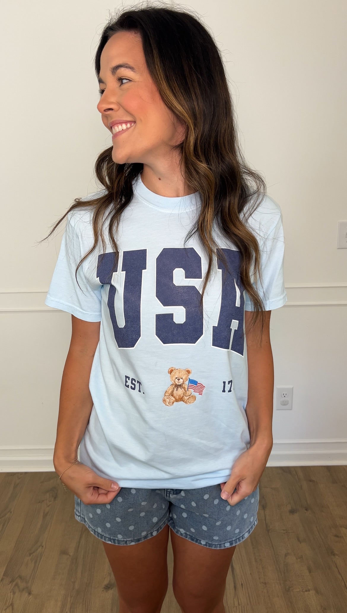 USA Teddy Bear Tee