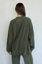 Morgan Oversized Long Sleeve Top - Mint