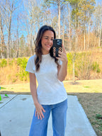 Everyday Essential Knit Tee - Off White