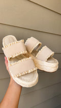 Polly Platform Sandal - Cream