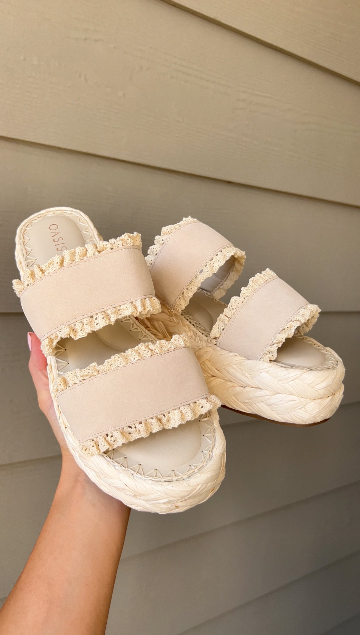Polly Platform Sandal - Cream