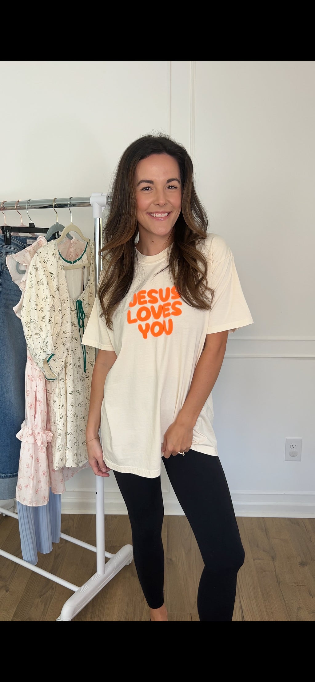 Jesus Loves You Tee - Ivory