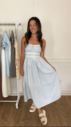 Sydney Midi Dress - Blue