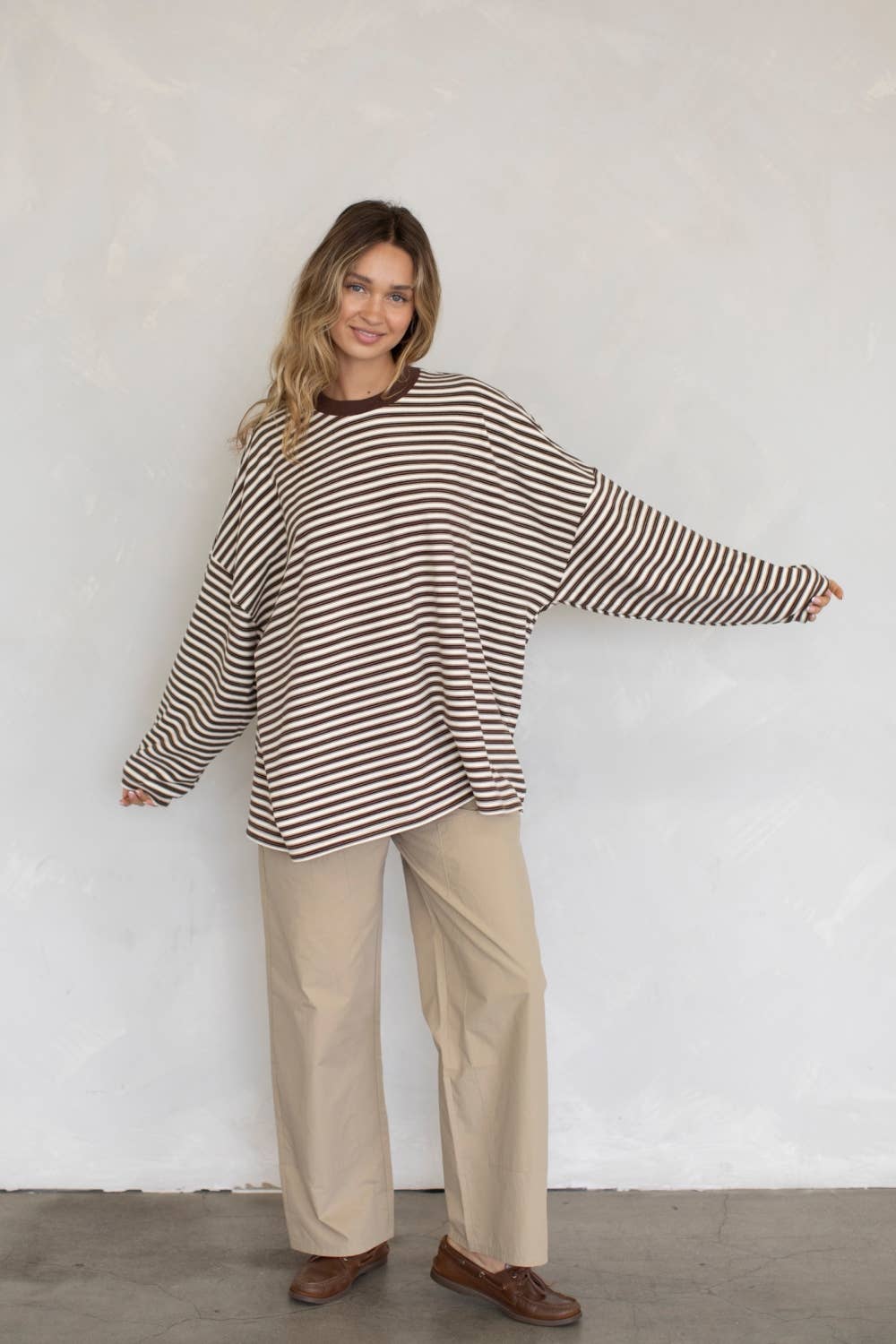 Morgan Oversized Long Sleeve Top - Mint