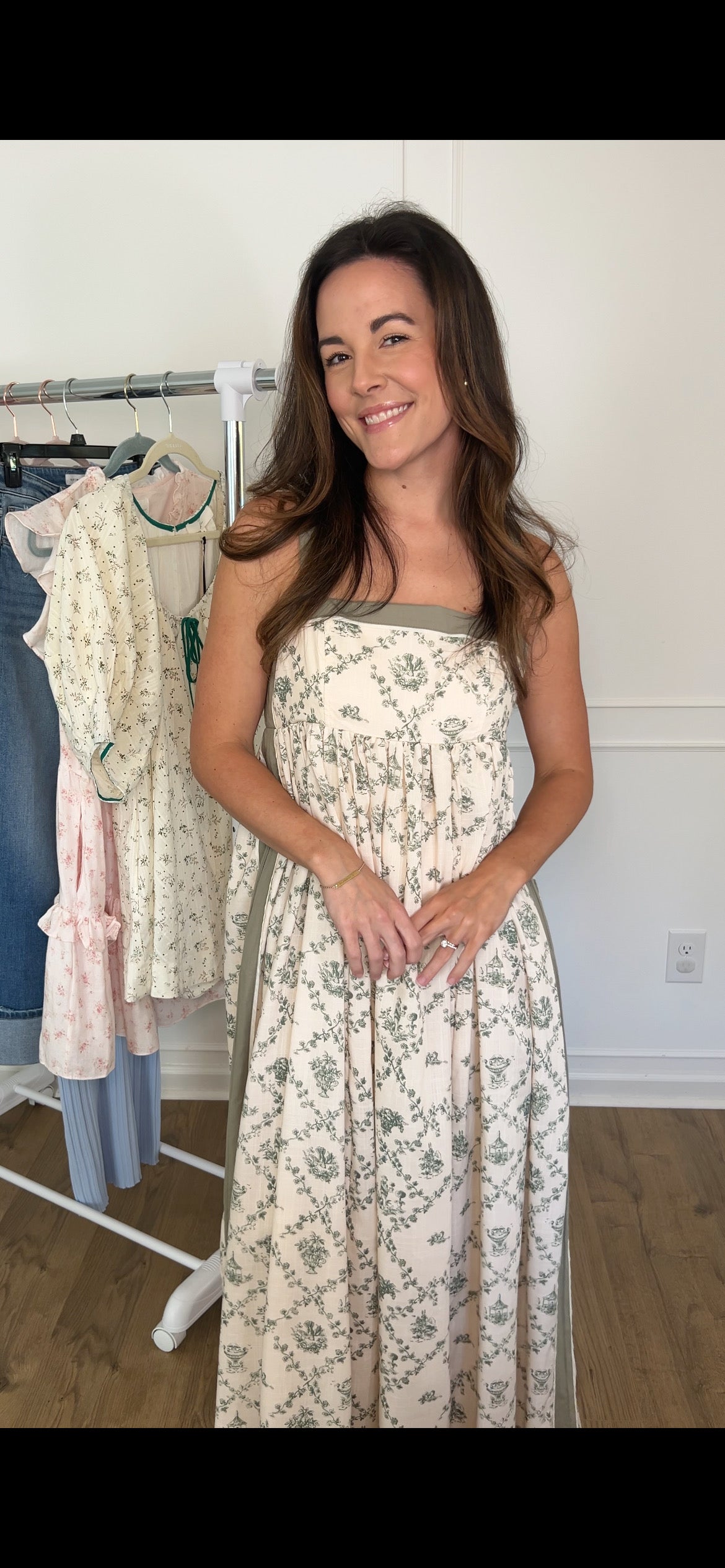 Piper Toile Maxi Dress - Sage