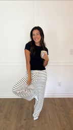 Mia Ribbed Top - Black