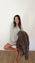 Morgan Oversized Long Sleeve Top - Mint
