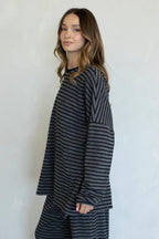Morgan Oversized Long Sleeve Top - Mint