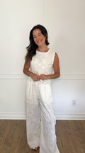 Delilah Embroidered Top - Off White