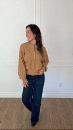 Tanner Henley Pullover - Camel