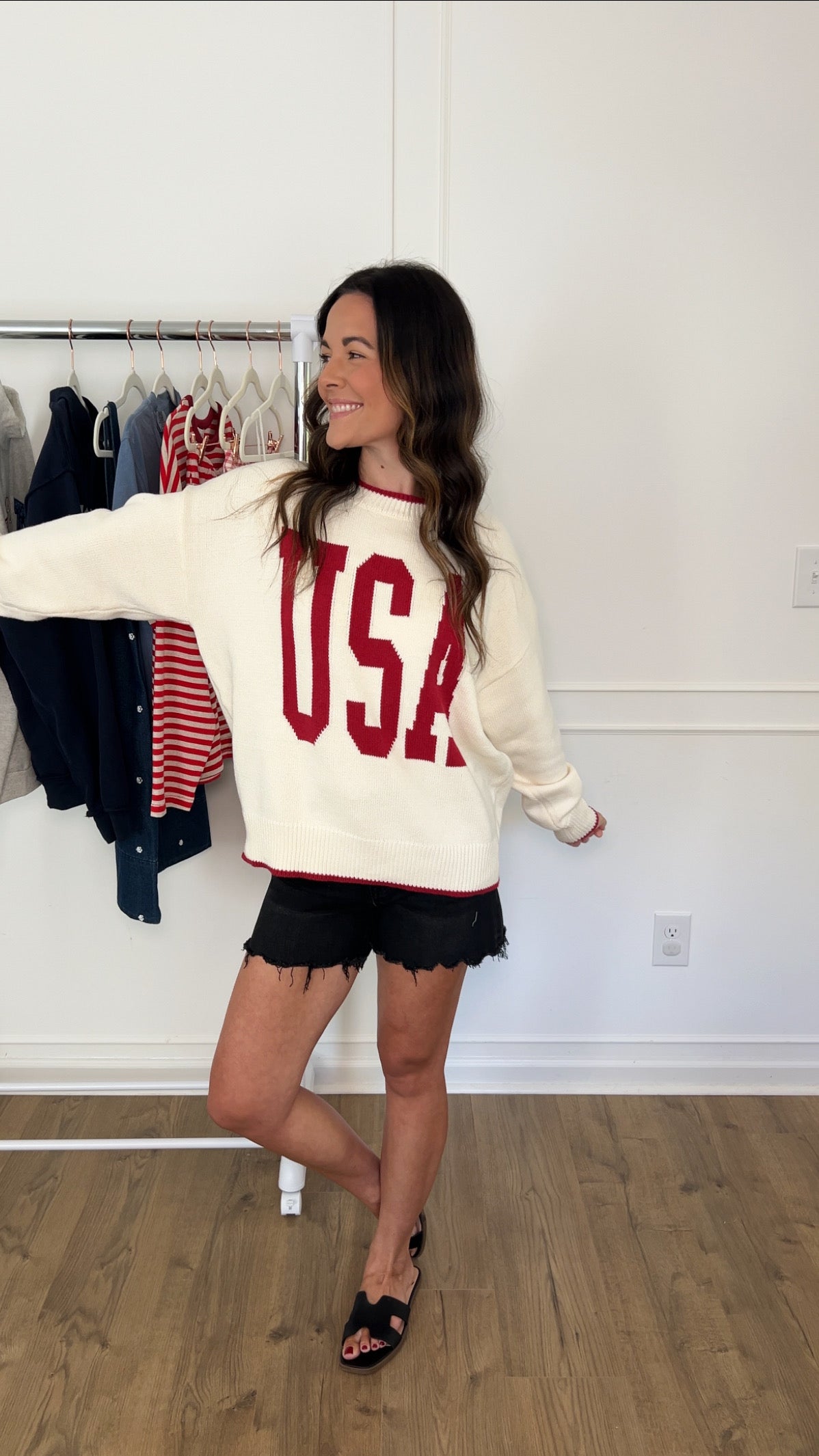 "USA" Knit Sweater