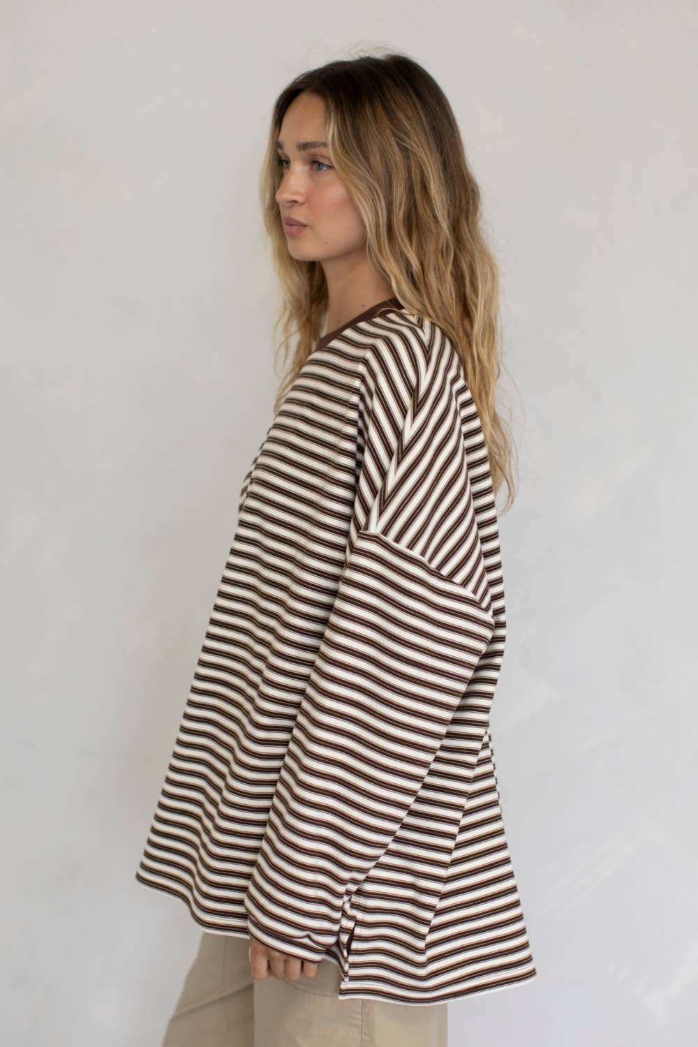Morgan Oversized Long Sleeve Top - Mint