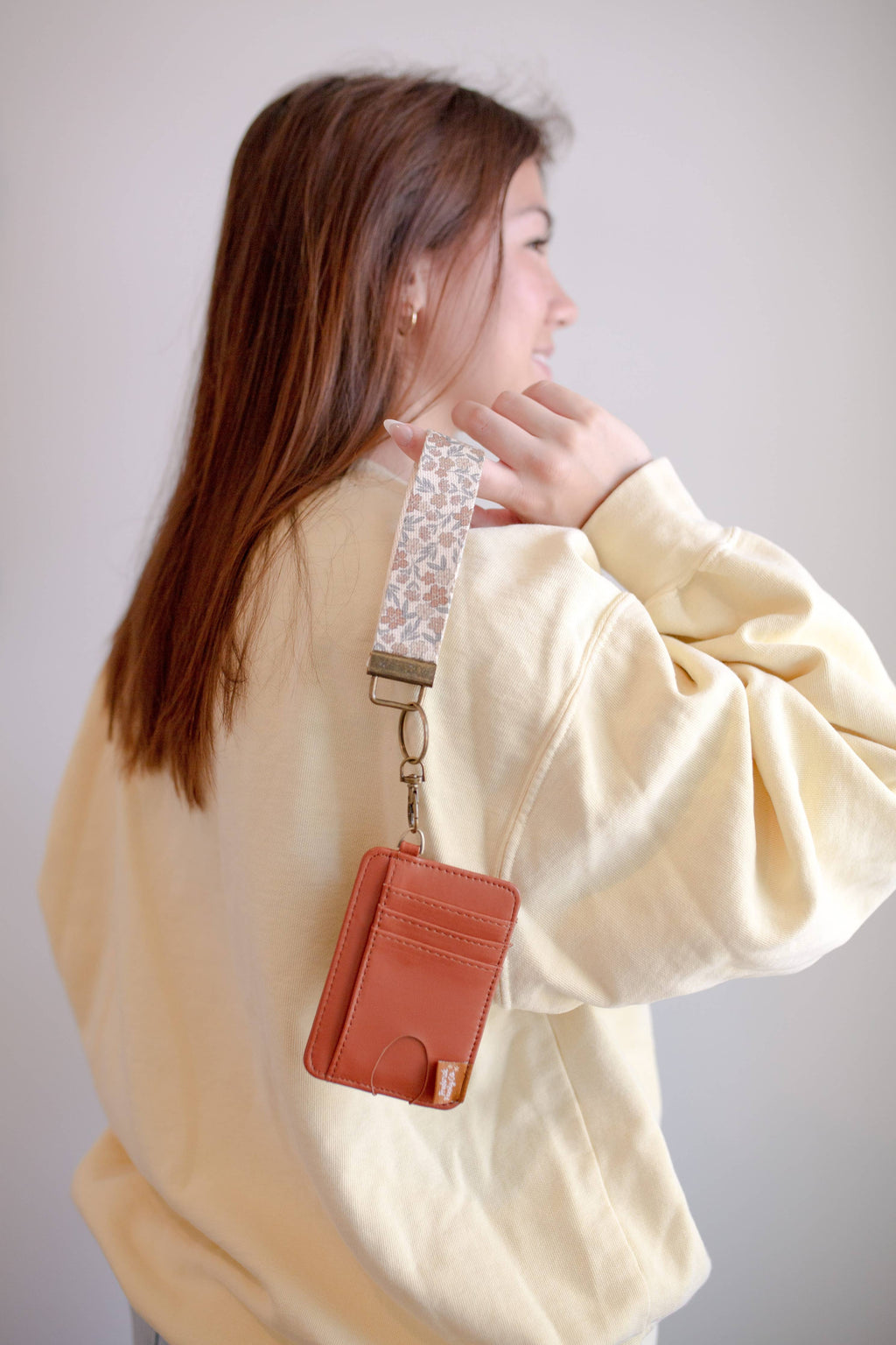 Card Holder Wallet with Wrist Lanyard