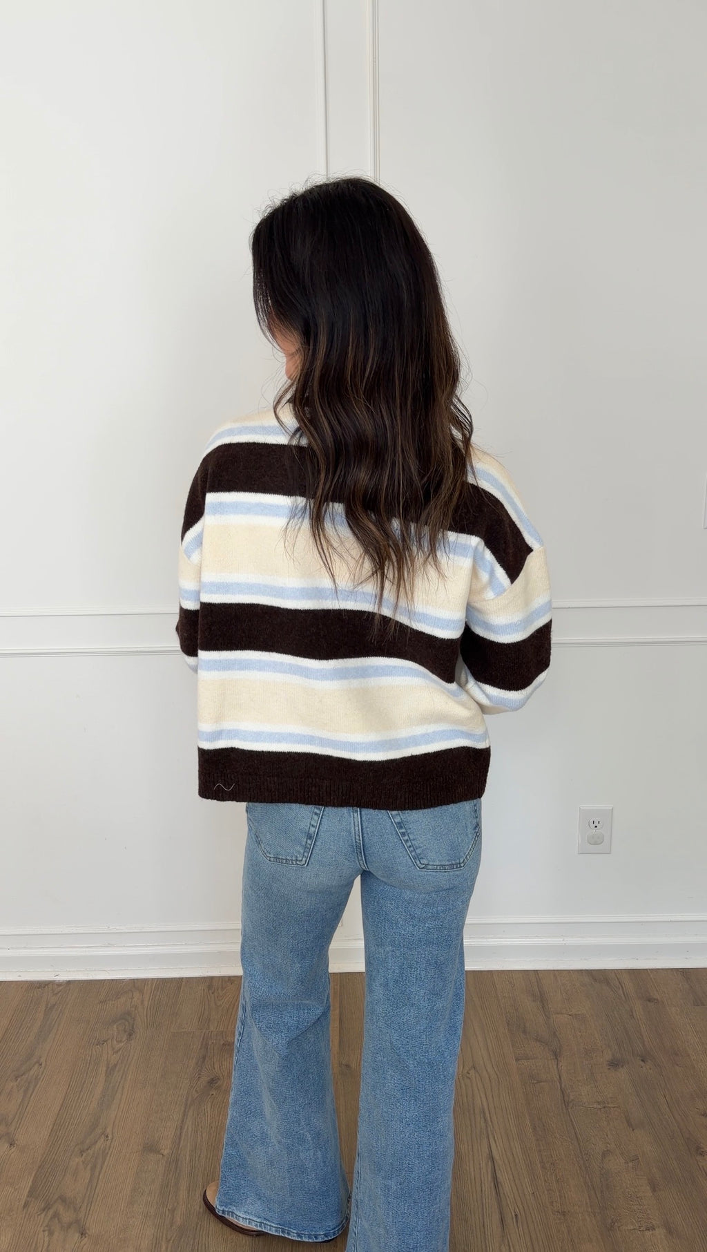 Kamryn Cardigan - Brown/Blue