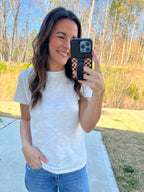 Everyday Essential Knit Tee - Off White