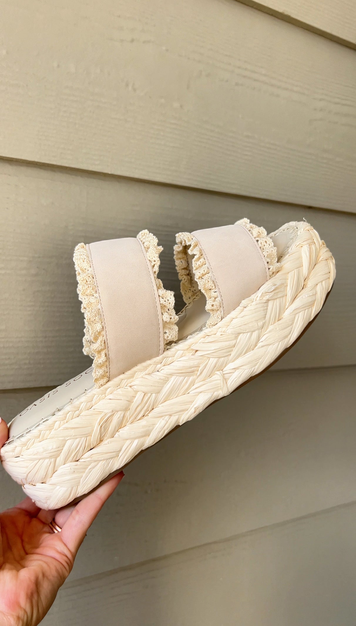 Polly Platform Sandal - Cream