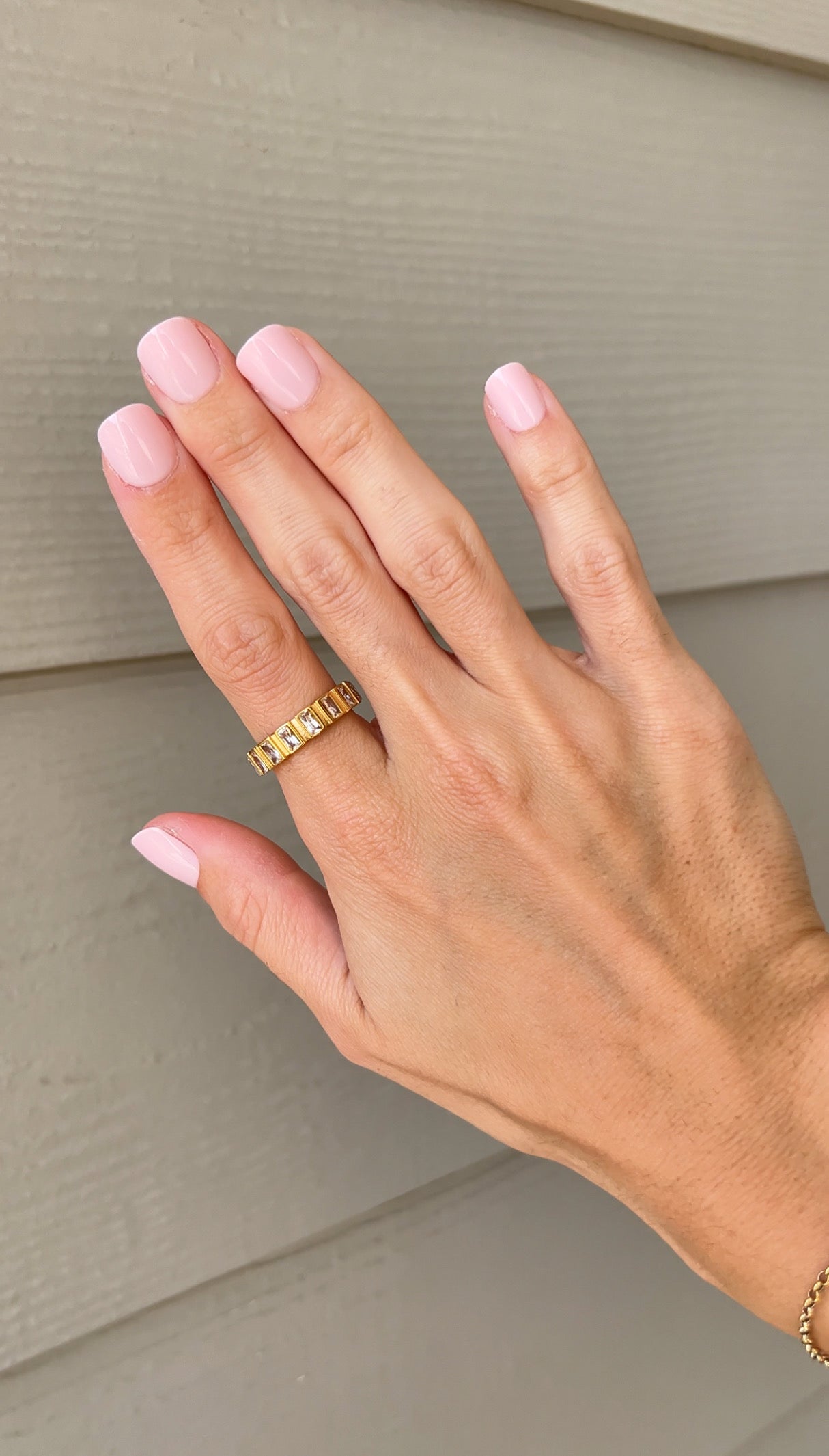 Sterling Rhinestone Eternity Ring