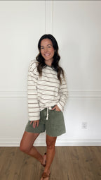 Jordan Tie Shorts - Olive