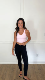 Courtney Crossover Leggings - Black