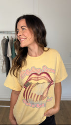 Rollings Stones Tee - Yellow