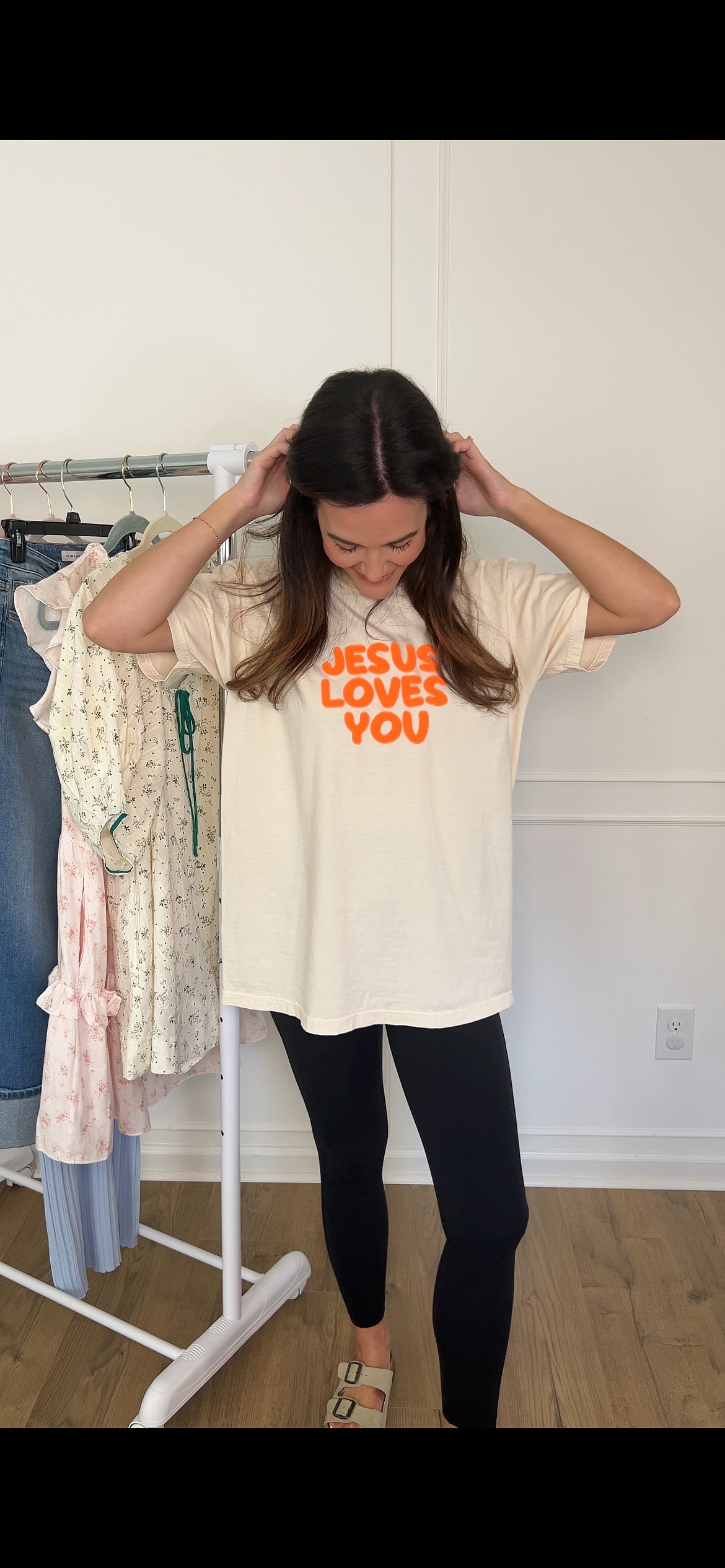 Jesus Loves You Tee - Ivory