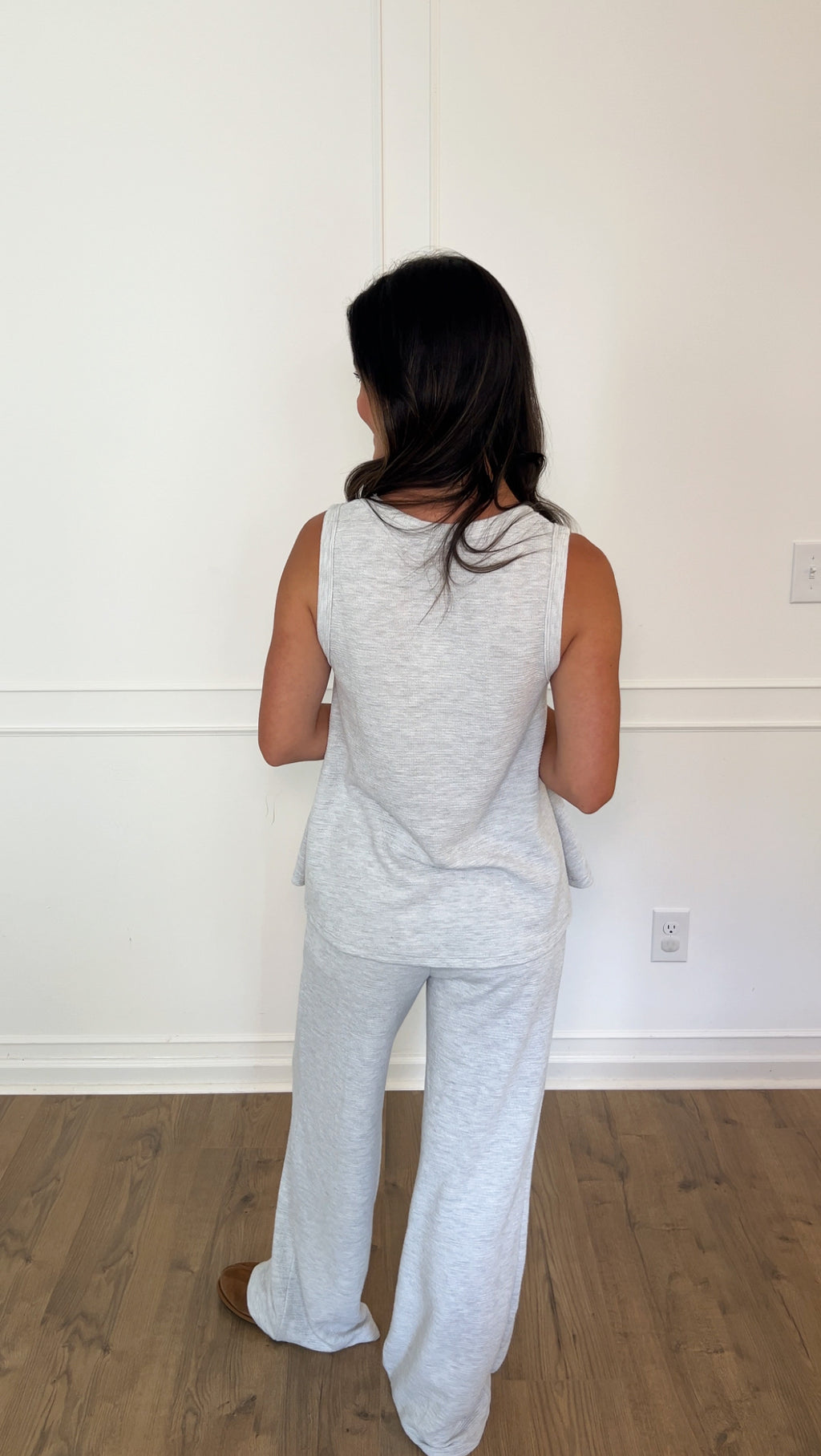 Avery Drawstring Pants - Light Grey