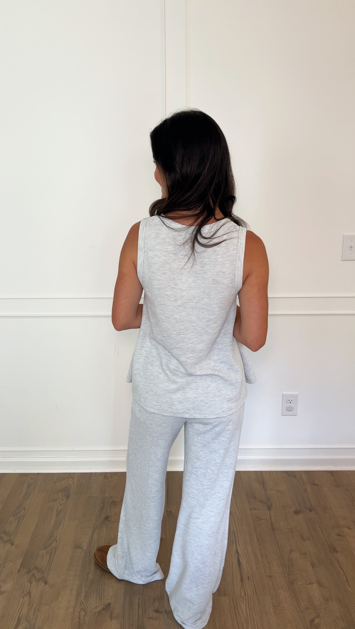 Avery Drawstring Pants - Light Grey
