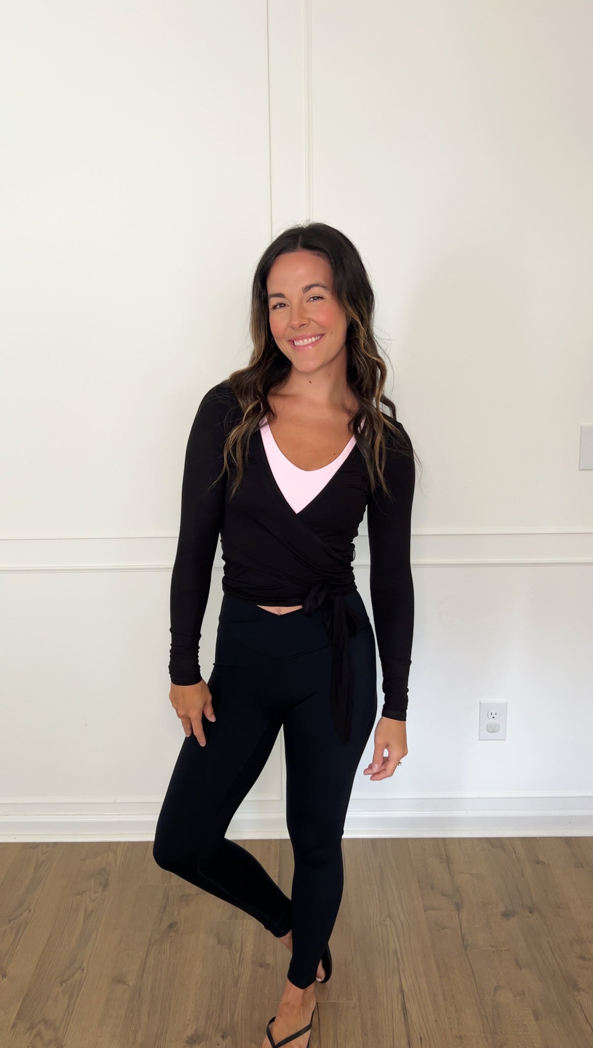 Logan Wrap Top - Black