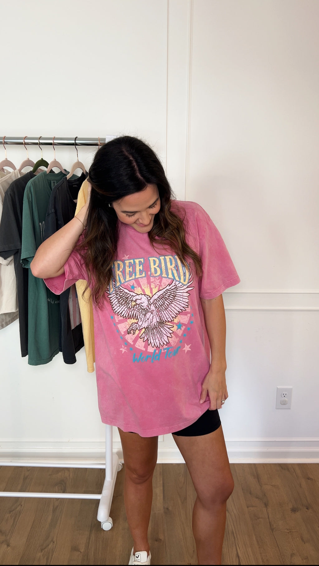Free Bird World Tour Tee - Pink