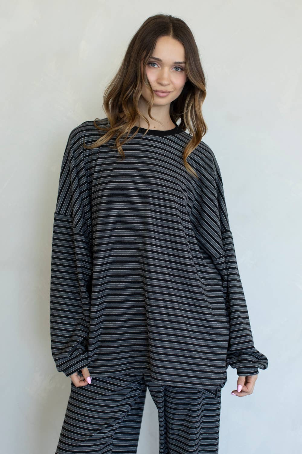 Morgan Oversized Long Sleeve Top - Mint