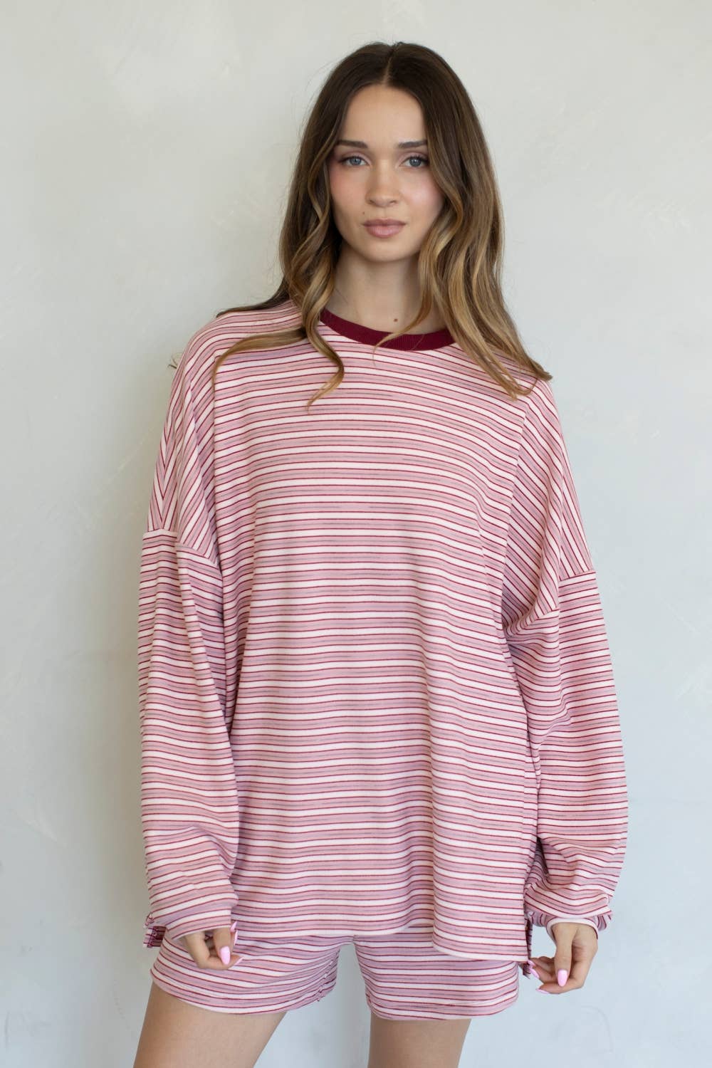 Morgan Oversized Long Sleeve Top - Mint